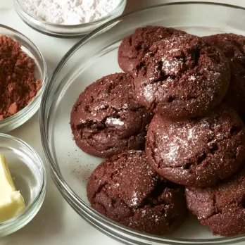 Dubbele Chocolade Muntkoekjes