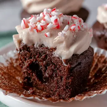 Dubbele Chocolade Munt Cupcakes