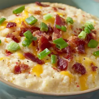 Pimento Kaas-Bacon Grits