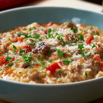 Italiaanse Risotto met Pancetta en Groenten
