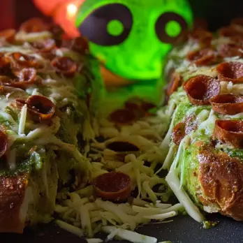 Griezelige Halloween Pizza Tentakels
