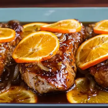 Varkensmedaillons met Zoetzure Sinaasappelsaus