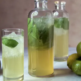 Limoen-cello Spritzers met Munt