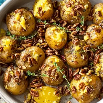 Knijp Aardappeltjes met Knoflook-Pecanboter