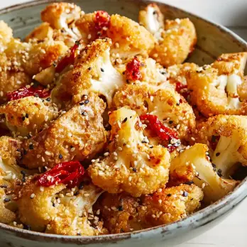 Geroosterde Bloemkool met Paprika en Tofu