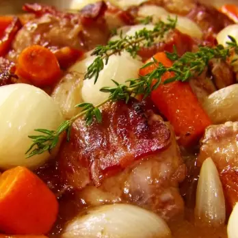Coq au Vin: Franse Kipstoofpot