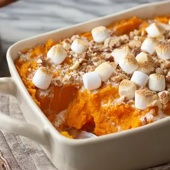 Ouderwetse Zoete Aardappel Soufflé
