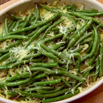 Sperziebonen Ovenschotel met Wilde Paddenstoelensaus