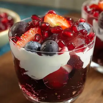 Frisse Granaatappel Yoghurttaartjes met Fruit