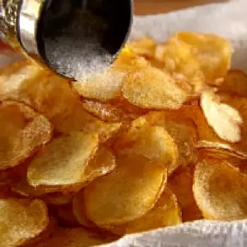 Zelfgemaakte Knapperige Aardappelchips