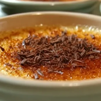 Chocolade Crème Brûlée met Vanille Twist