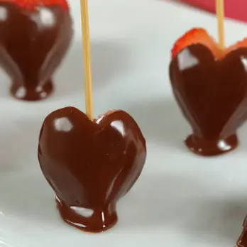 Chocolade Aardbei Hartjes