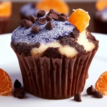 Chocolade Mandarijn Cannoli Cupcakes
