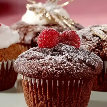 Chocolade Frambozen Vodka Cupcake