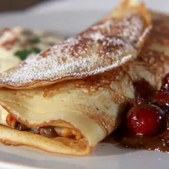 Chocoladepannenkoekjes met Mandarijn-Chilisaus