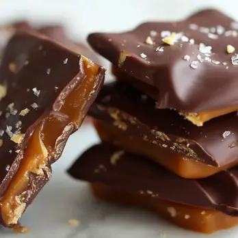 Chocolade-Toffee Met Koffie en Amandelen