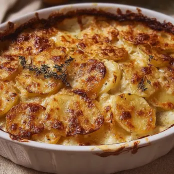 Romige Aardappelgratin met Parmezaan en Gruyère