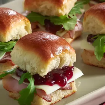Aardappelbroodjes met Honingglazuur Ham en Brie
