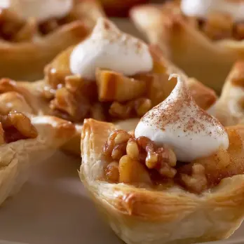 Appelsoesjes met Schuim en Walnoten