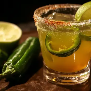 Pittige Poblano Peper Gin Cocktail