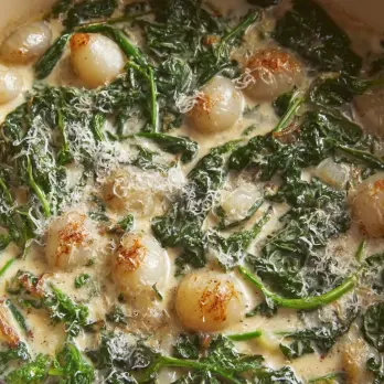 Romige Boerenkool Met Parmezaan en Pareluitjes