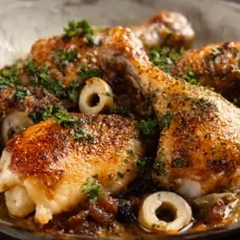 Marokkaanse Kip Tajine met Abrikozen en Olijven
