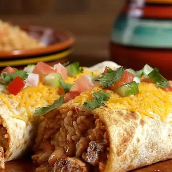 Mexicaanse Chipotle Kip Burrito's met Rijst