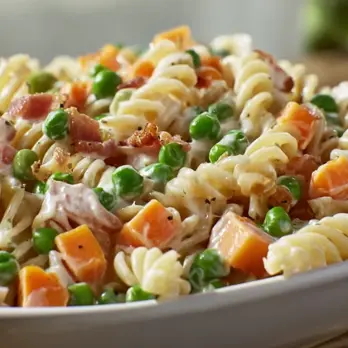 Fiësta Pasta Salade met Erwtjes en Bacon