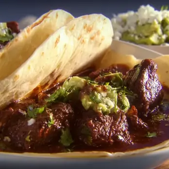 Mexicaanse Mole Tacos met Gegrilde Steak en Guacamole