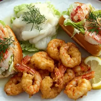 Krokante Garnalensandwiches met Pittige Peper