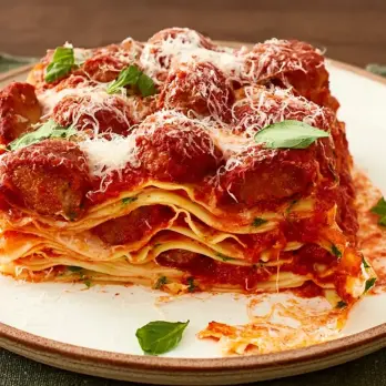 Pompoenlasagne met Italiaanse Worst