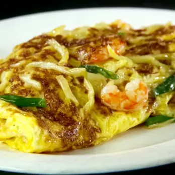 Garnalenomelet met Kool en Romige Vulling