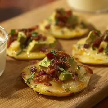 Avocado en Bacon Salsa met Cheddar Fondue