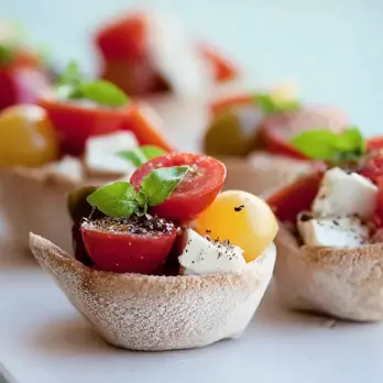 Caprese Mini Pitabroodjes