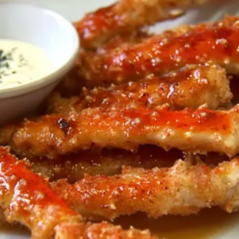 Knapperige Alaska King Krab Tempura