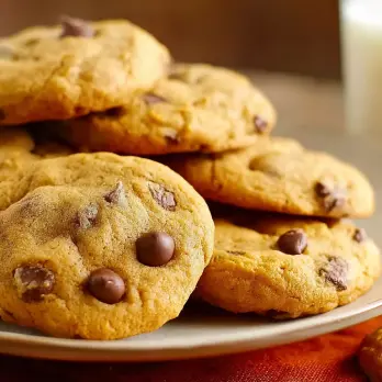Zachte Pompoen Chocoladechip Koekjes