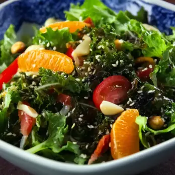 Aziatische Salade met Sesamdressing