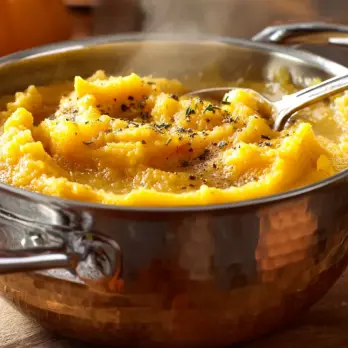 Pompoen-Apelpuree Bijgerecht