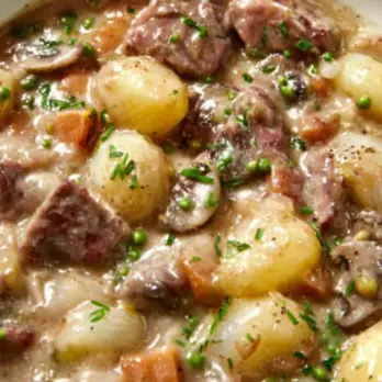 Franse Kalfsblanquette met Champignons