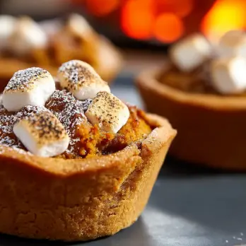 Pompoentaartjes met Karamel Marshmallows