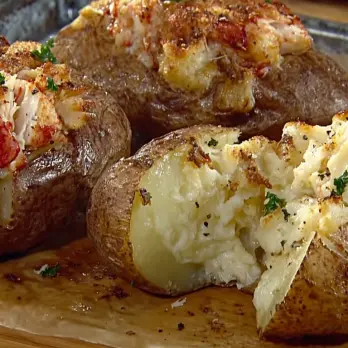 Gevulde Ovenaardappels met Krab