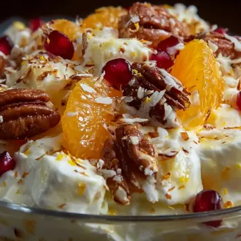 Fruitige Granaatappel Ambrosiasalade