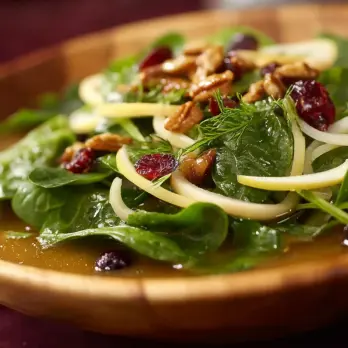 Warme Rucola-Spinaziesalade met Knapperige Bietjes