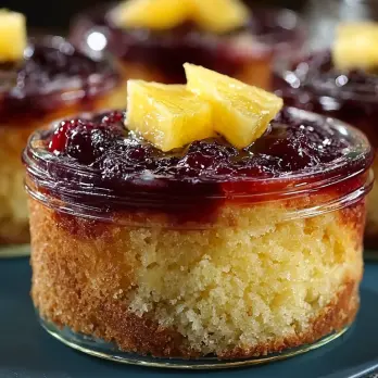 Omgekeerde Ananastaart in Potjes