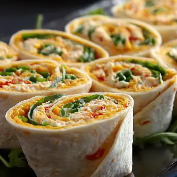 Romige Kaas en Pimientos Wraps met Rucola