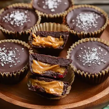 PB & J Cups: Chocoladepindakaas met Aardbeienjam