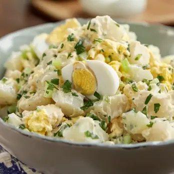 Romige Aardappelsalade met Mierikswortel