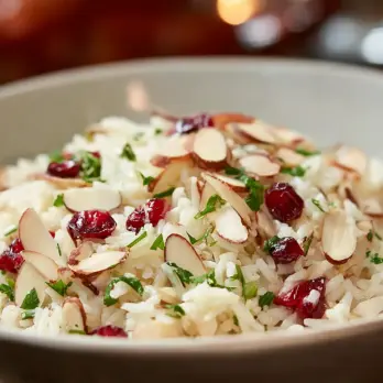 Amandel-Cranberry Rijstpilaf