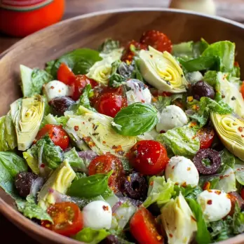 Italiaanse Salade met Mozzarella en Artisjok