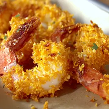 Knapperige Curry Kokos Garnalen Recept